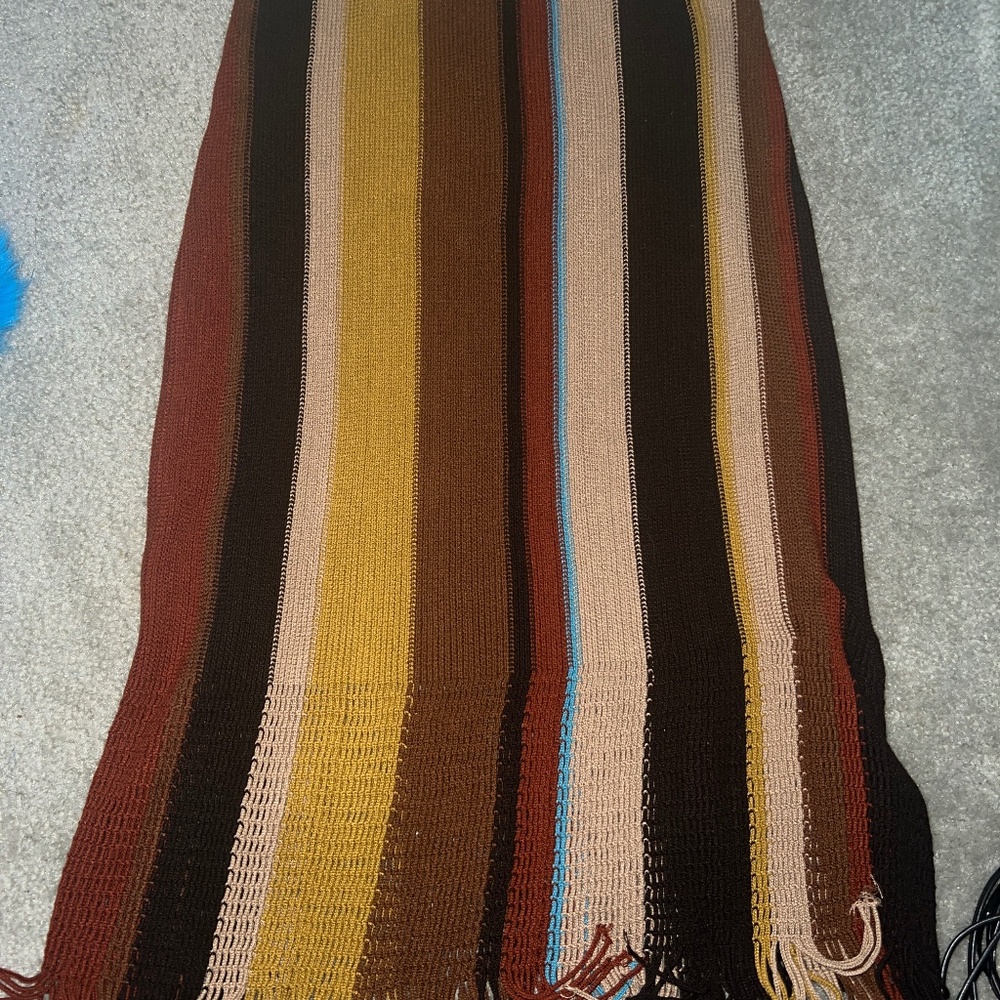 Zara fringe maxi skirt